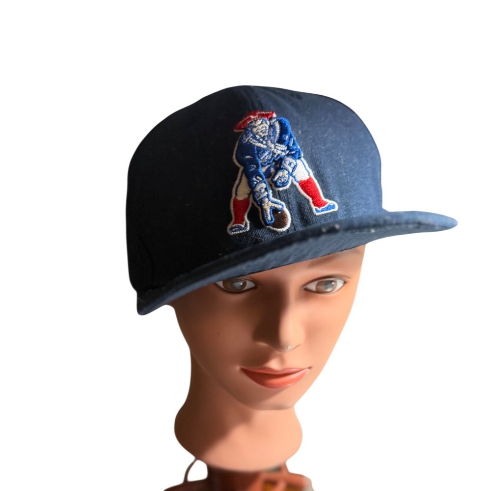 New Era New England Patriots Hat Mens‎ 7 5/8 Navy Pat Patriot 59FIFTY